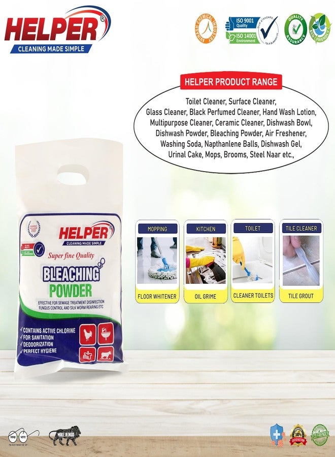 Helper Bleaching Powder, Effective for Sewage Treatment Disinfection, Fungus Control and Silk Worm Rearing, Contains Active Chlorine for Sanitation and Deodorization. (1KG x 2pc) - Image 3