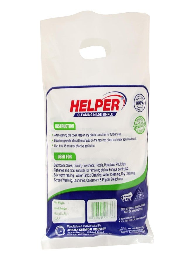 Helper Bleaching Powder, Effective for Sewage Treatment Disinfection, Fungus Control and Silk Worm Rearing, Contains Active Chlorine for Sanitation and Deodorization. (1KG x 2pc) - Image 2
