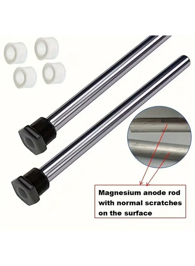 2pcs 9 25 Inch Magnesium RV Water Heater Anode Rod 3 4 Inch NPT Thread Corrosion Resistance - Image 1