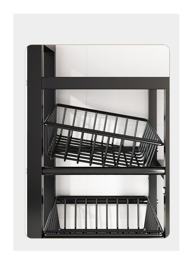 RollsTimi  3 Nets And 4 Layers of Storage Racks,With Sunken Wire Baskets,Independent Metal Racks,Easy-to-Assemble Storage Racks For Kitchen Storage,Black - Image 3