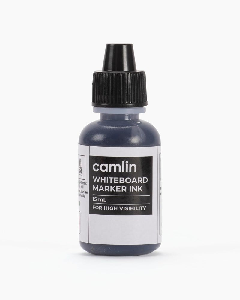 Camlin Kokuyo White Board Marker Ink - Black (15ml) Pack of 10 - Image 5