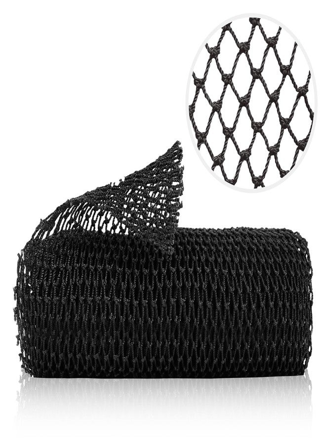 ZOCY African Net Sponge, Authentic Exfoliating Body Scrubber for Bath and Shower, Multiple Textures with Gentle Deep Exfoliating and Rich Lather for All Skins (Black) - Image 1