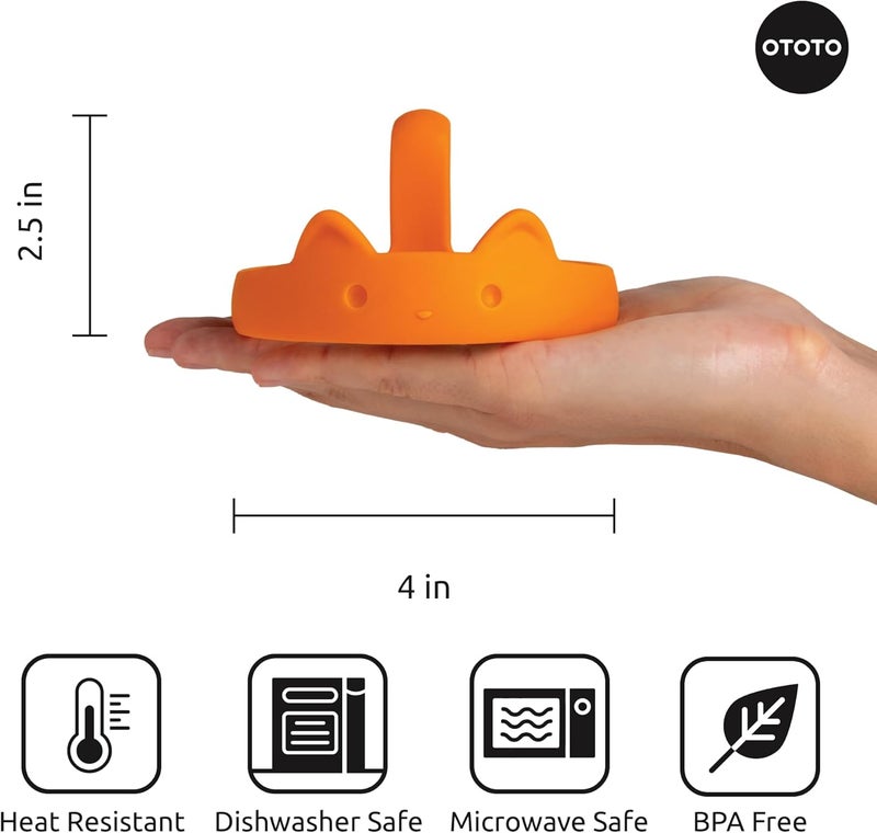 OTOTO PanCats Egg Ring Set of 3 - Silicone Egg Rings for Frying Eggs, Non Stick Fried Egg Cooker Ring, Cat Gifts for Cat Lovers, Cute Funny Kitchen Accessories Gadgets (Multicolor) - Image 5