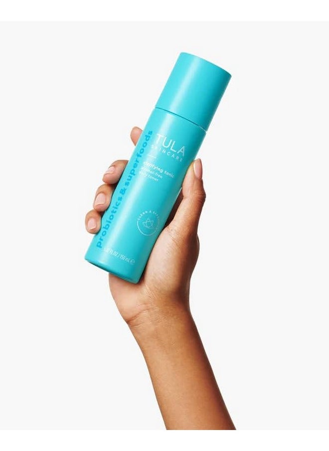 TULA TULA Skin Care Clarifying Tonic Alcohol-Free Daily Toner - Face Toner to Gently Exfoliate and Tighten Pores, Contains Witch Hazel and Niacinamide, 5.07 Fl Oz.  - Image 2