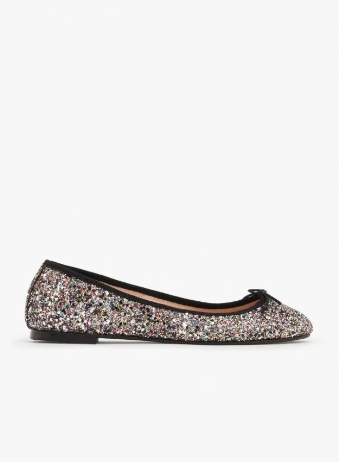 Multi Glitter Ballet Flats