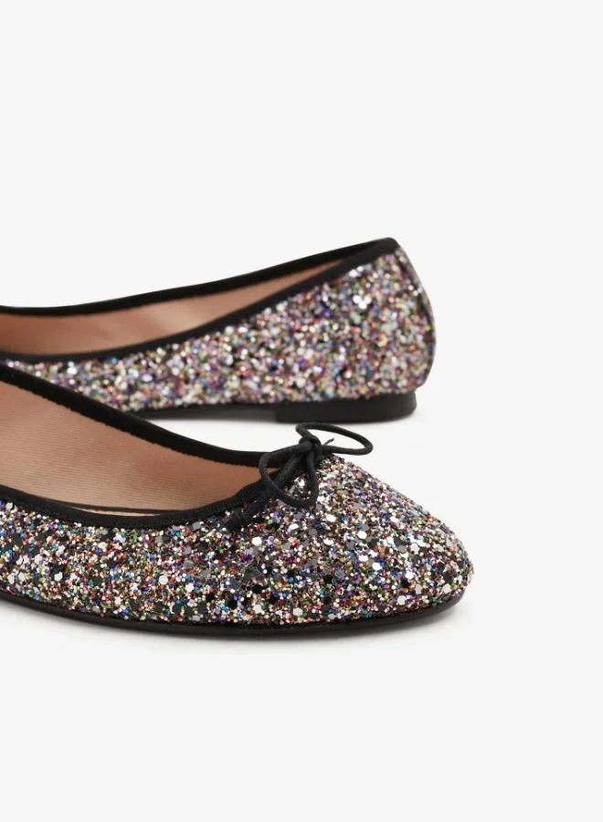 House of Ballerinas Multi Glitter Ballet Flats