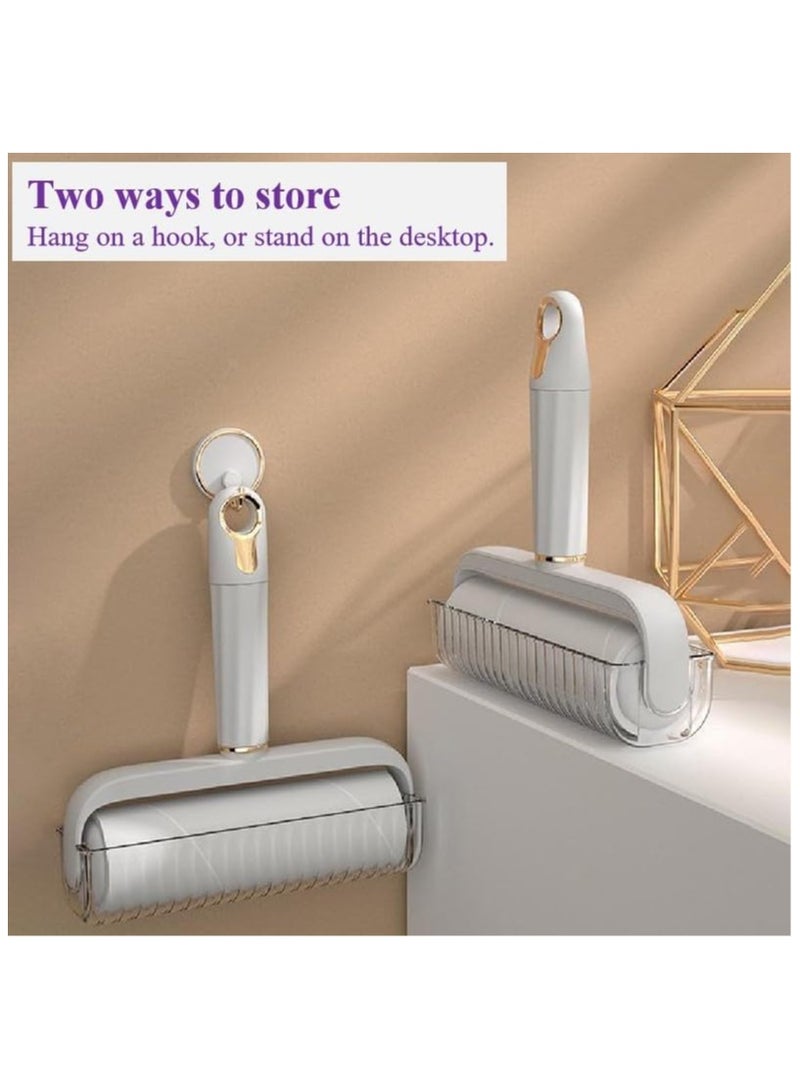 Lint Roller Sticky Reusable Lint Remover 240 Sheets(1 Durable Handles and 4 Replaced Rollers) For Clothes,Sheet,Sofa,Carpets,Pet hair,Dog/Cat/Bird hair,Dust,Lint Removal - Image 3