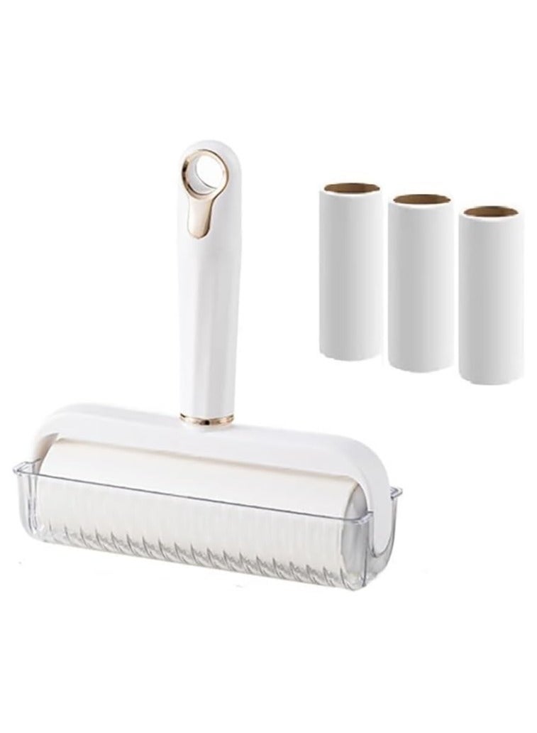 Lint Roller Sticky Reusable Lint Remover 240 Sheets(1 Durable Handles and 4 Replaced Rollers) For Clothes,Sheet,Sofa,Carpets,Pet hair,Dog/Cat/Bird hair,Dust,Lint Removal - Image 1