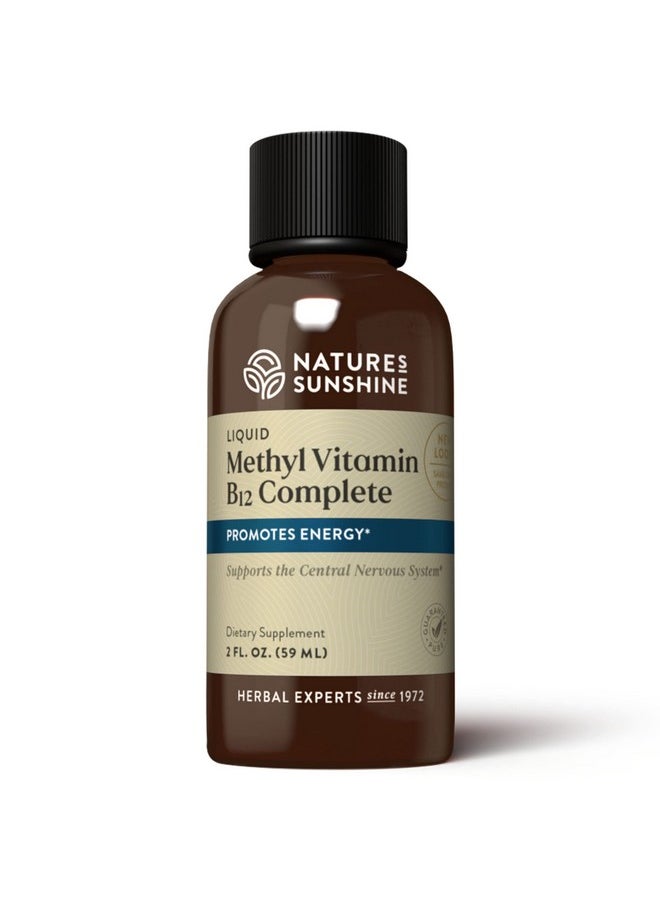 Nature's Sunshine - Methyl B12 Complete Liquid 2 Fl. Oz. ; Promotes Energy Contributes To Nervous System Function Supports The Immune System And Provides 1000 Mcg Vitamin B12 Per Serving - Image 1