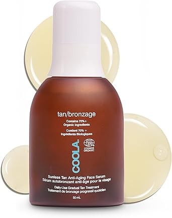 COOLA سيروم واقي الشمس COOLA للوجه تان بدون شمس وسيروم مضاد للشيخوخة 50 مل - Image 1