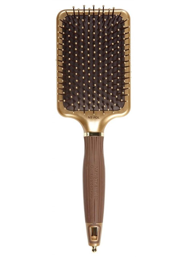 Olivia Garden NanoThermic Ceramic + Ion Styler Hair Brush NT-PDL (Paddle) - Image 1