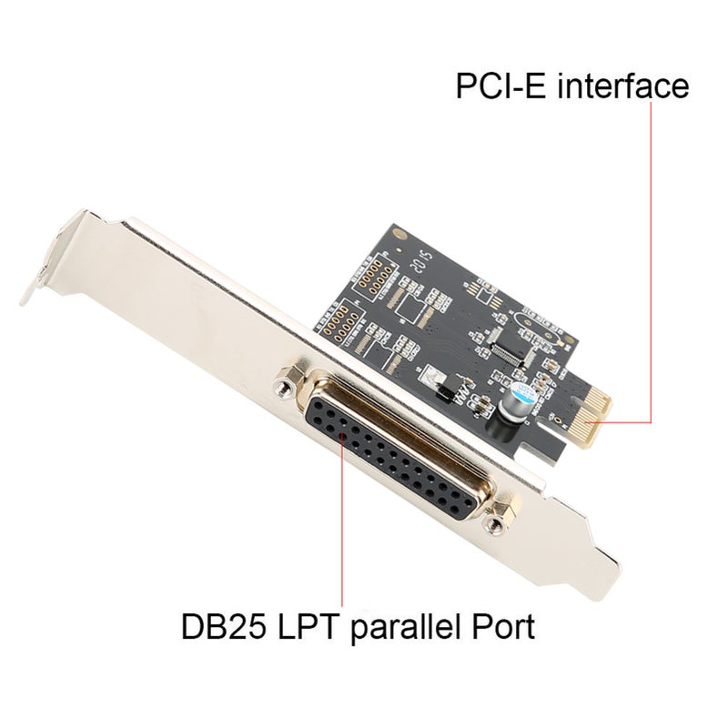 بطاقة بوابة موازية PCIE بوابة طباعة بطاقة طابعة LPT PCI-E LPT محول بطاقة طابعة DB25 - Image 5
