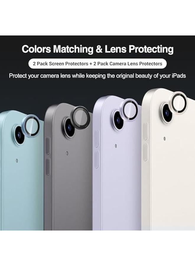 Procases 2+2 Pack Screen Protector For Ipad Air 6Th Generation 11 Inch M2 2024 Camera Lens Protector With Tempered Glass For Ipad Air 6 Grey - Image 2