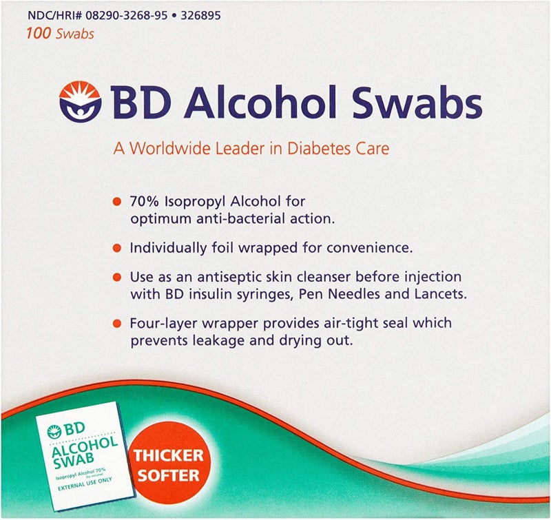 B & D Medical Systems 326895 Alcohol Swab (12 Boxes of 100) - Image 5