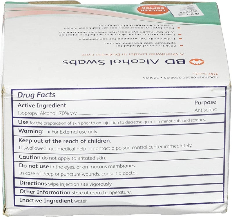 B & D Medical Systems 326895 Alcohol Swab (12 Boxes of 100) - Image 3