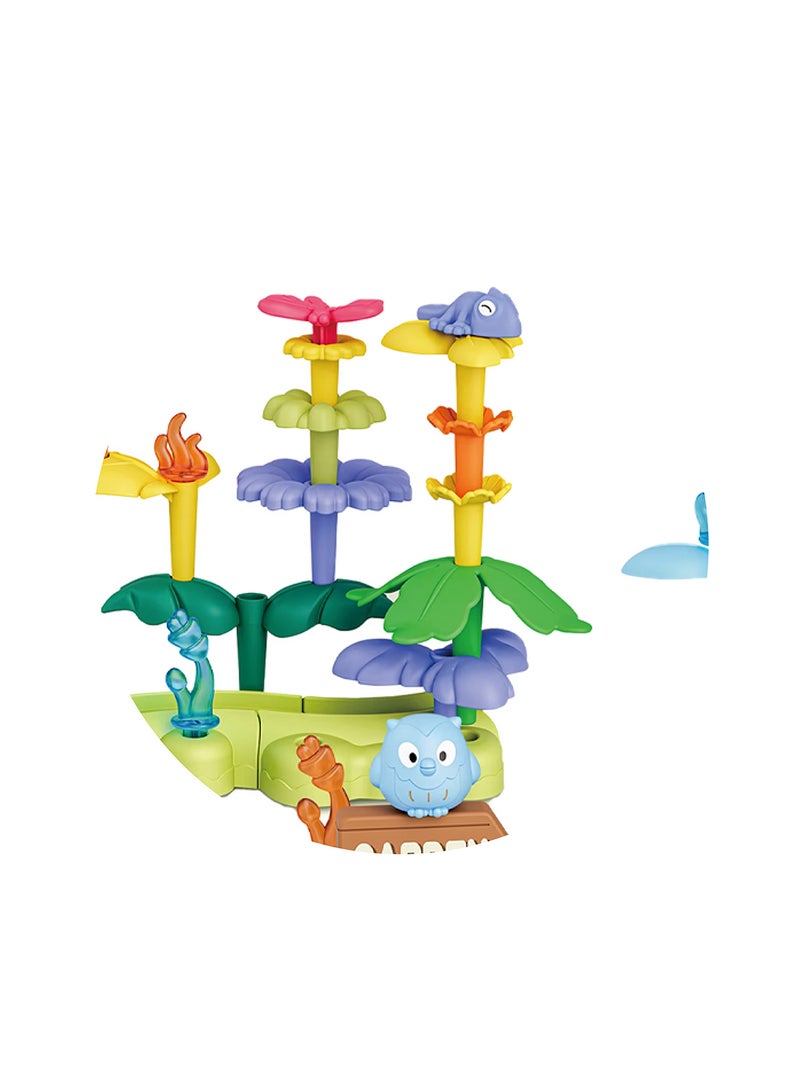 Athletiq مجموعة كتل بناء حديقة الزهور DIY، نشاط تعليمي لمرحلة ما قبل المدرسة، هدايا حديقة STEM رائعة للبنات والأولاد (51 قطعة) - Image 5