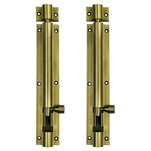 Atlantic Aluminium Plain Tower Bolt 8 inch, Antique Finish, Pack of 2 - Image 1