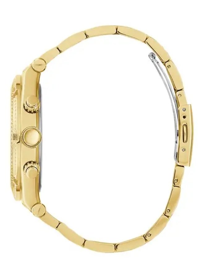 Guess Sport Multifunction Men’s Watch – 44mm Gold PVD & Black Dial GW0455G2 - Image 2