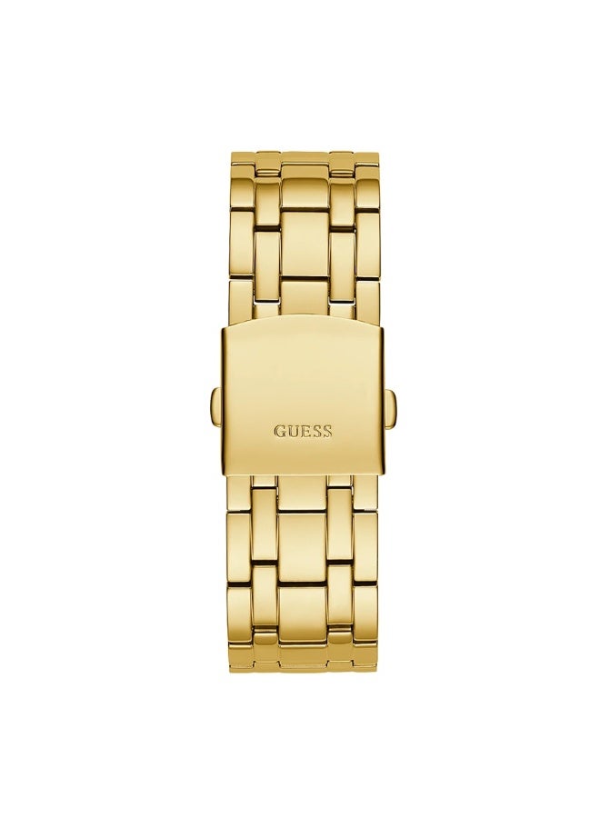 Guess Sport Multifunction Men’s Watch – 44mm Gold PVD & Black Dial GW0455G2 - Image 3