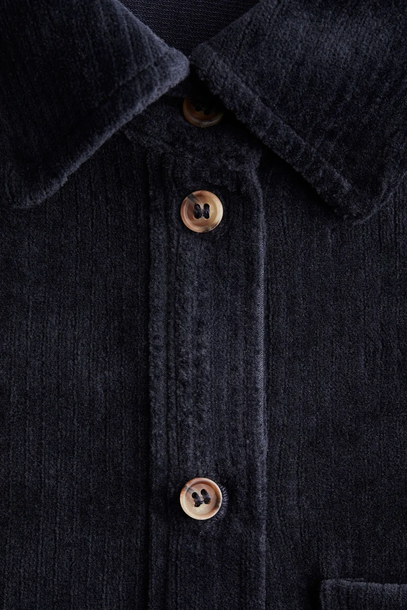 H&M MAMA Ribbed velour shirt