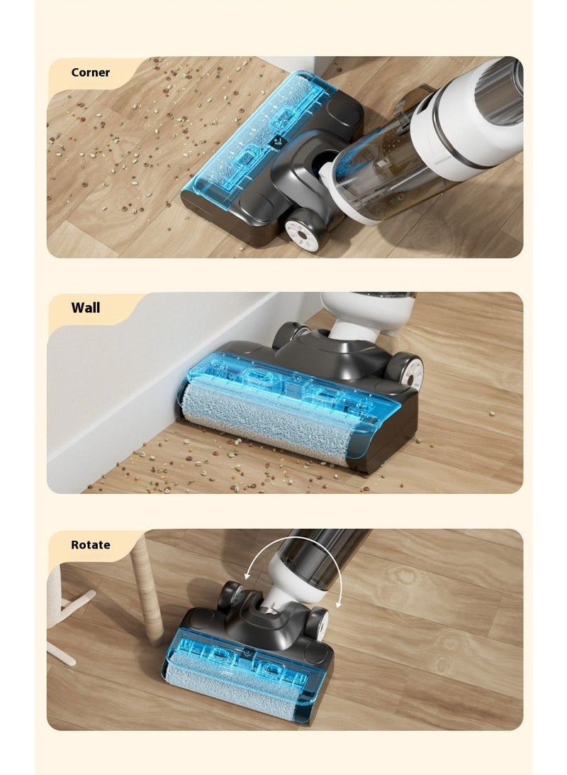 AiQi SmartWash Pro Wireless Wet-Dry Vacuum Mop – 15000Pa Suction, 80°C Sterilization, Hot Air Drying, Anti-Hair Wrap, Dual-Tank, for Hard Floors, Carpets & Pets - Image 5