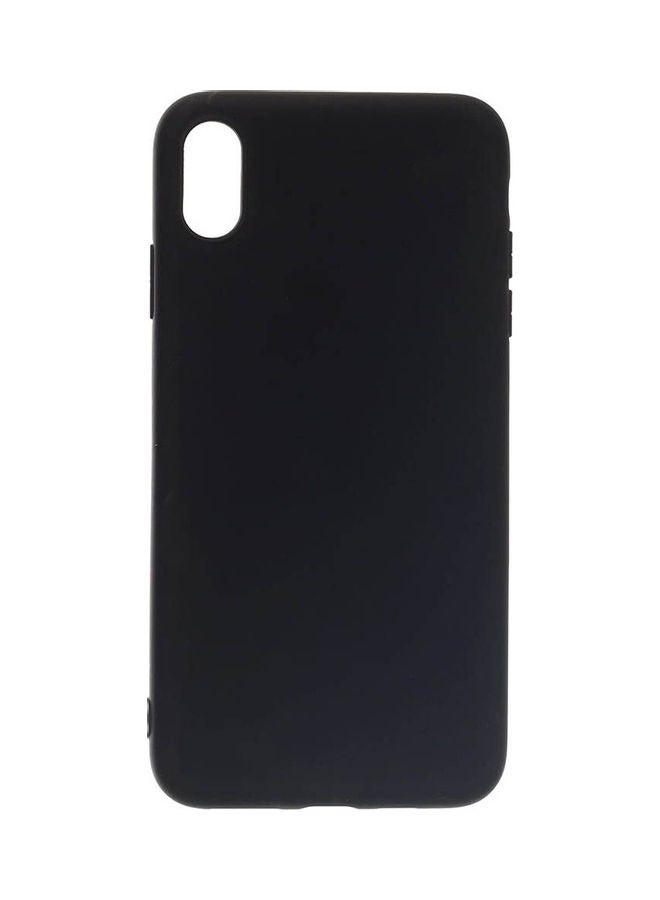 NIBEMINENT Silicone Back Cover For Apple Iphone Xs Max Black 