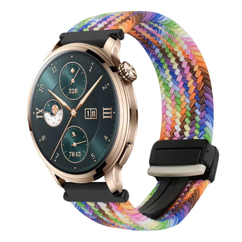 erorex For Honor Watch 4 Pro 22Mm Magnetic Buckle Braided Watch Band(Colorful) - Image 1