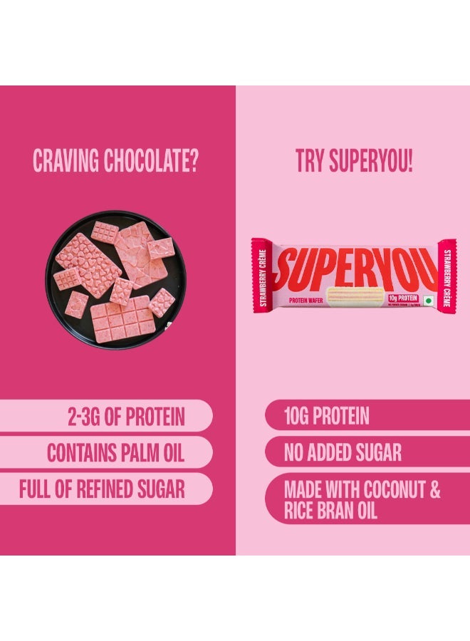 شريط بروتين وايفر سوبر يو - فراولة 40 جرام (عبوة من 10) - view 5
