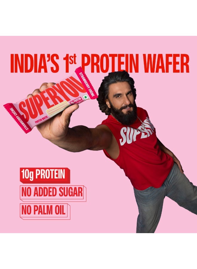 شريط بروتين وايفر سوبر يو - فراولة 40 جرام (عبوة من 10) - view 3