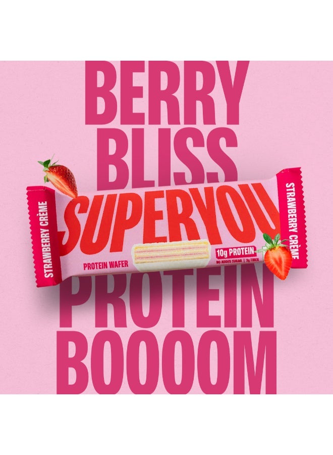 شريط بروتين وايفر سوبر يو - فراولة 40 جرام (عبوة من 10) - view 4