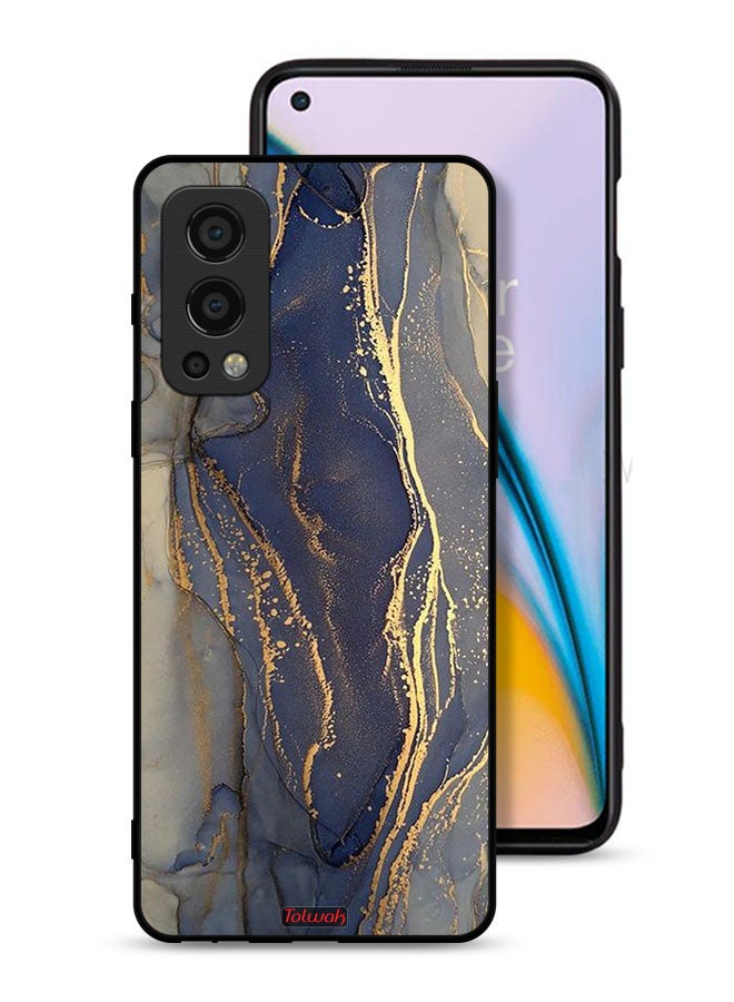 Tolwak OnePlus Nord 2 5G Protective Case Cover Gliter Marble Pattern - Image 1