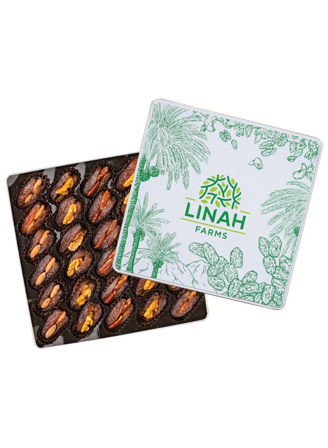 Linah farms Medjool Dates with Nuts A - 30 pcs - Image 1