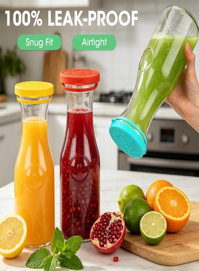 Winceed 4pack Silicone Lids for Netany Glass Carafe 1 Liter 35oz, Reusable Replacement Lid Compatible with a 3.2inch-diameter Glass Carafe, Dishwasher Safe (Lids Only) - Image 4