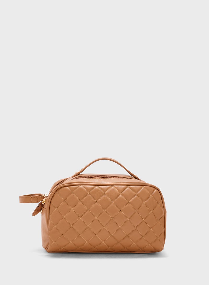 ELLA Quilted Cosmetic Bag - Image 2