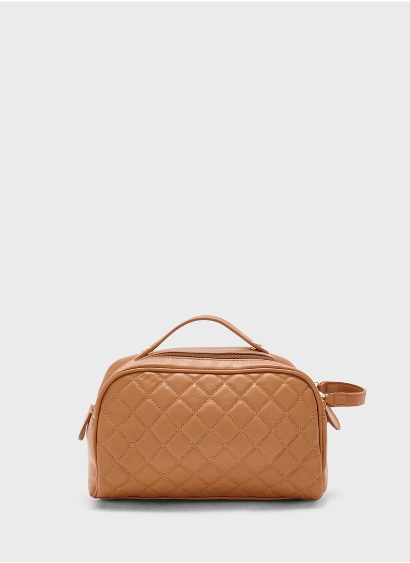 ELLA Quilted Cosmetic Bag - Image 3