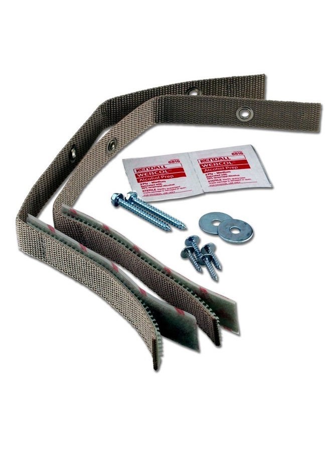 QUAKEHOLD! 4163 15-Inch Furniture Strap Kit, Beige - Image 1