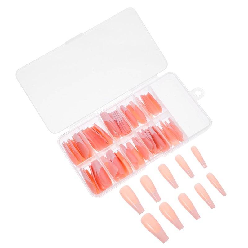 120pcs Press on Nails for Women French False Nail Tips Portable Easy Application Abs Material Manicure Supplies for Birthdays and Proms - Image 1
