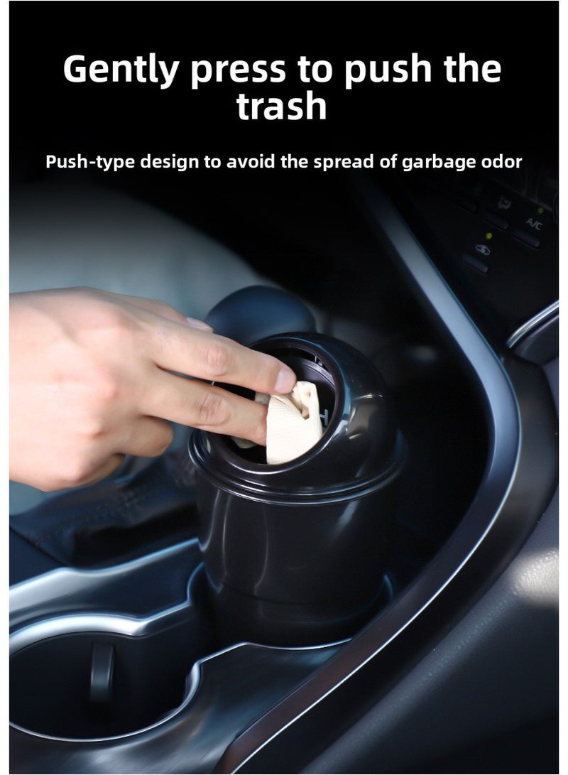 Mini Car Trash Bin Holder – Fits Cup Holder, Leak-Proof, Compact Vehicle Garbage Can - Image 2