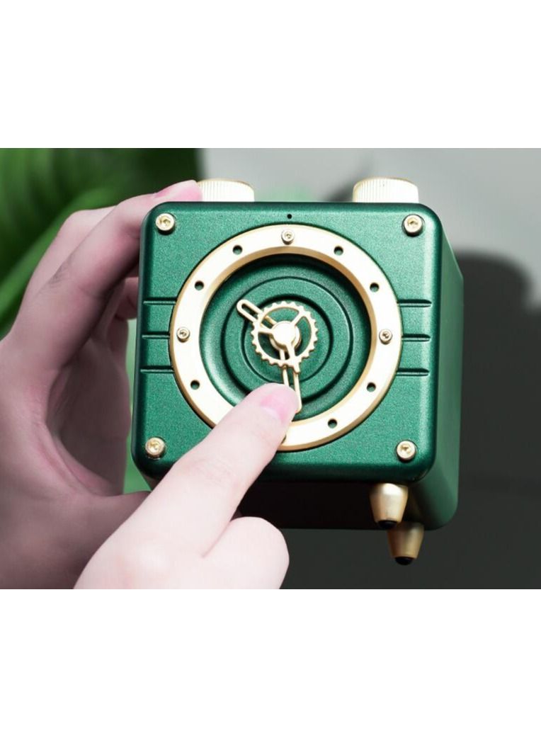 DUNISO Small And Retro Wireless Bluetooth Speaker WIth Creative Clock, Cute Old Fashion Style For Kitchen Desk Bedroom Office Party Outdoor Accessories For iPhone Android - Image 5