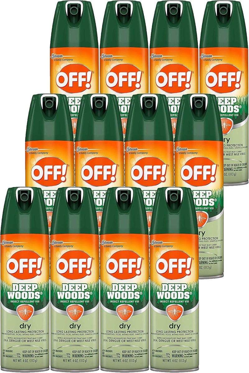 OFF! ! Deep Woods Insect Spray VIII Dry 4 Ounce (Pack of 12) - Image 1