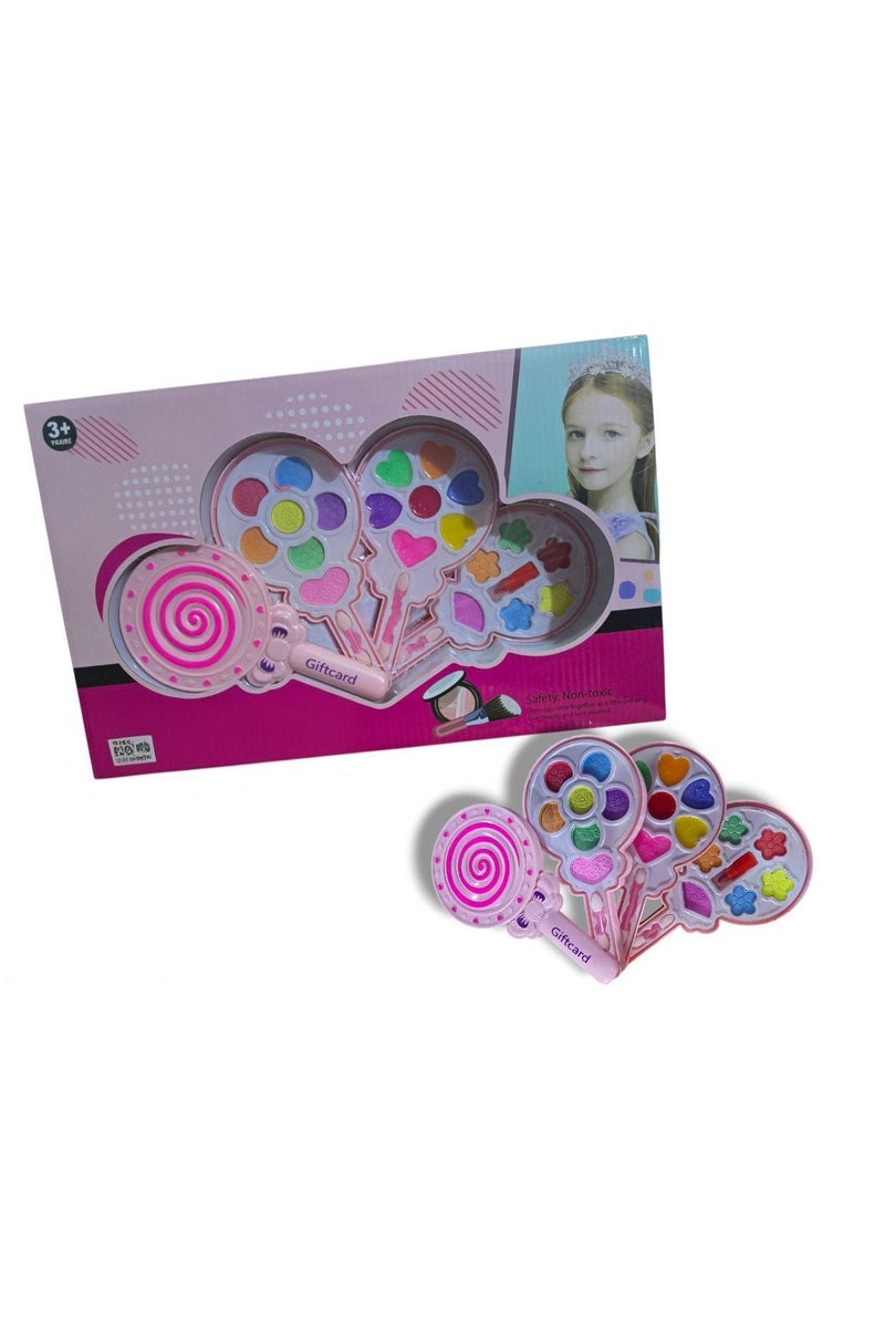 Realistic Kids Makeup Toy (Multicolor) - Birthday Gift for Little Girls - Makeup Toy - Real Kids Makeup Kit Washable Makeup Toys for Kids - Portable Kids Makeup Kits for Girls, Birthday Gifts for - Cosmetics for Girls, Safe Plastic Kids Makeup Toy, Girls Makeup Toys, Gifts - Washable Cosmetics, Realistic Kids Play - Image 1
