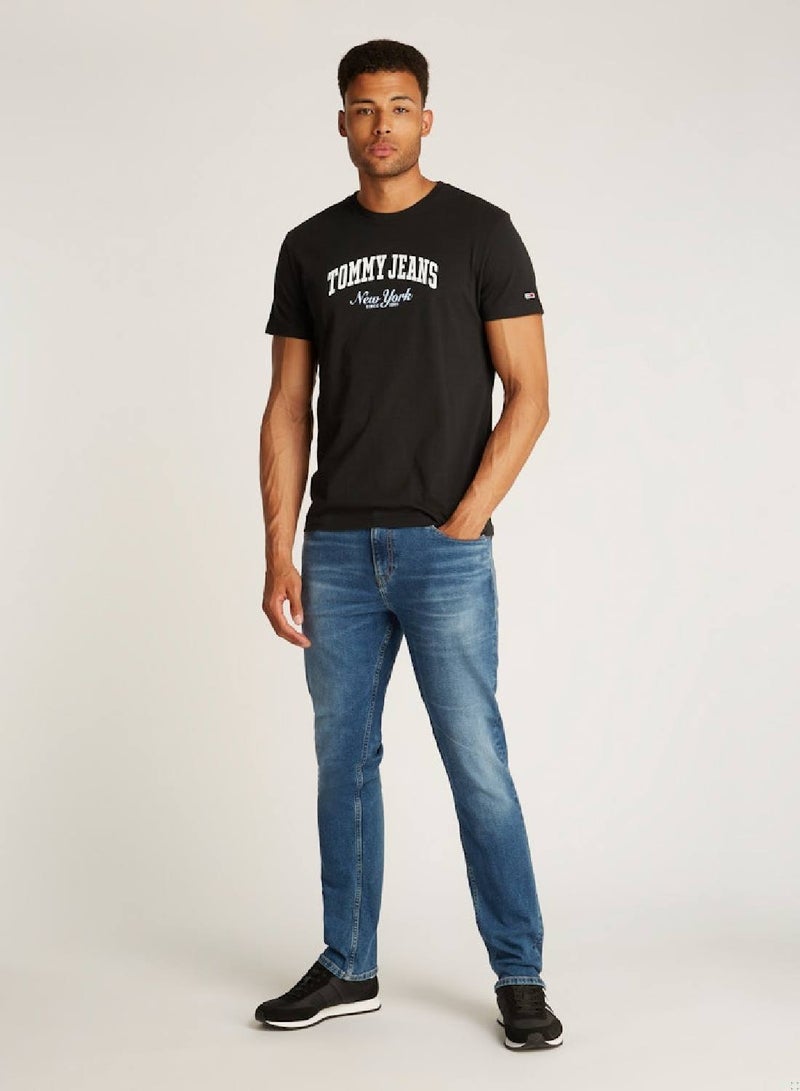 TOMMY JEANS Varsity Logo Slim T-Shirt - Image 3
