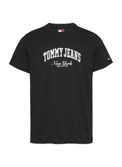 Men's Varsity Logo Slim T-Shirt - Cotton, Black - pzsku/Z7C0D4A25F63B3492FB22Z/45/_/1738050747/4b87135c-a2ca-494e-8371-e7cff3b96807