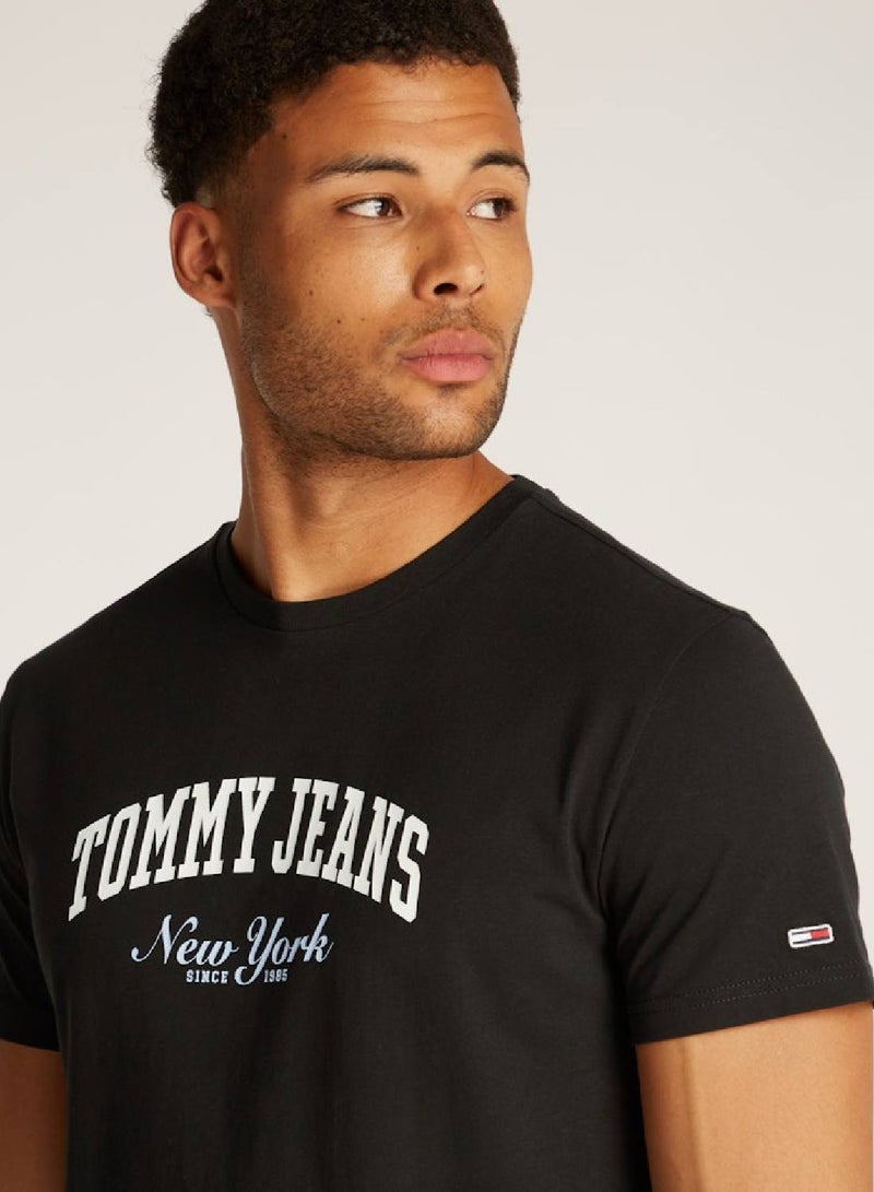 TOMMY JEANS Varsity Logo Slim T-Shirt - Image 5