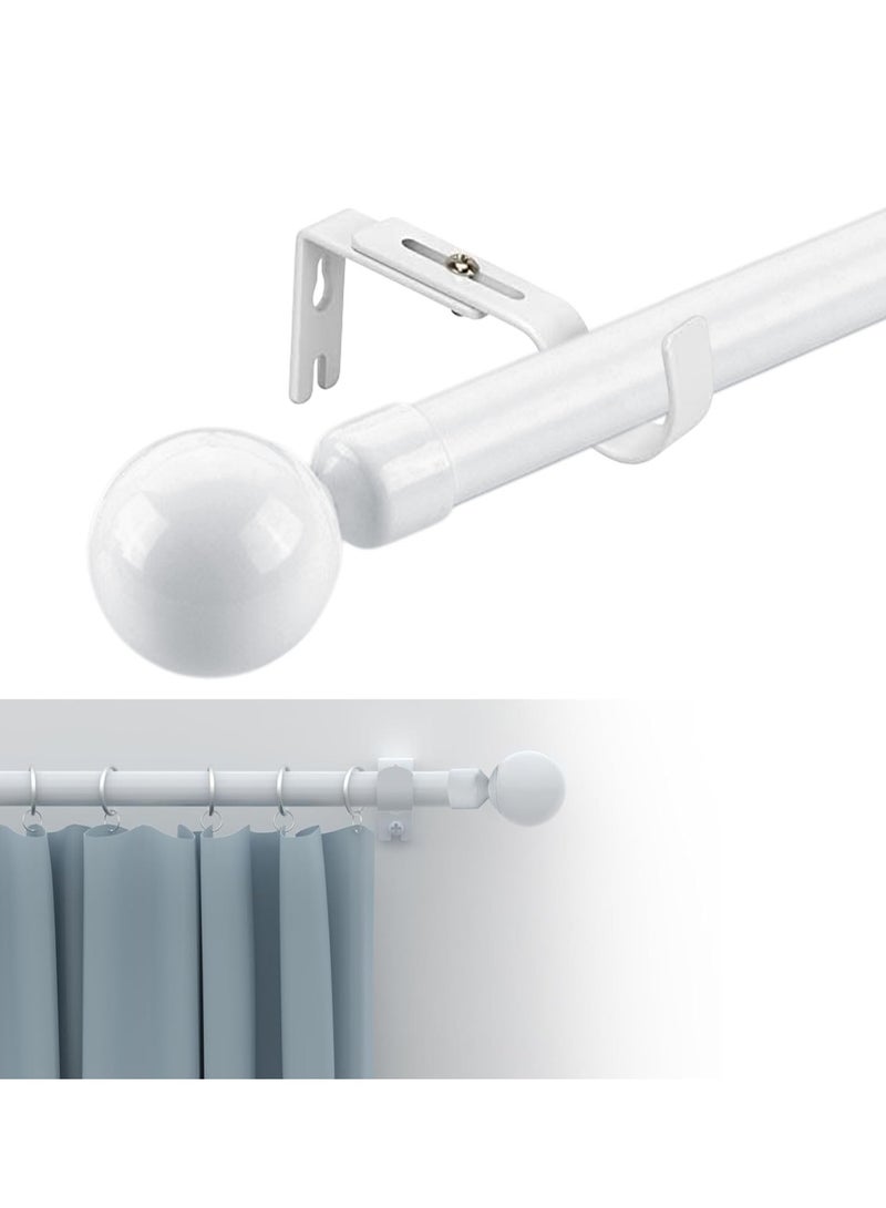 XiuWoo Adjustable Stainless Steel Metal Shower Curtain Rod, Tension Spring Shower Curtain Rod, Tension Telescopic Curtain Pole, Clothes Rail  - Image 1