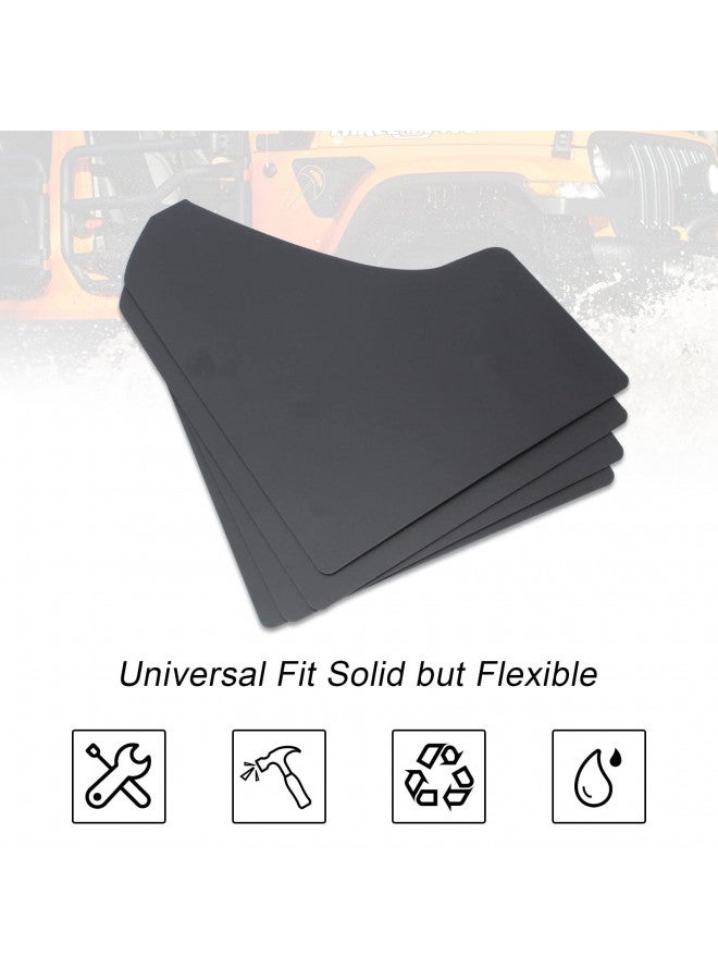 SUNPIE Car Mud Flaps Universal Fit Black Splash Guards (4 Pack) with 20 Pieces 6mm Fastener Rivet Clips - Image 4