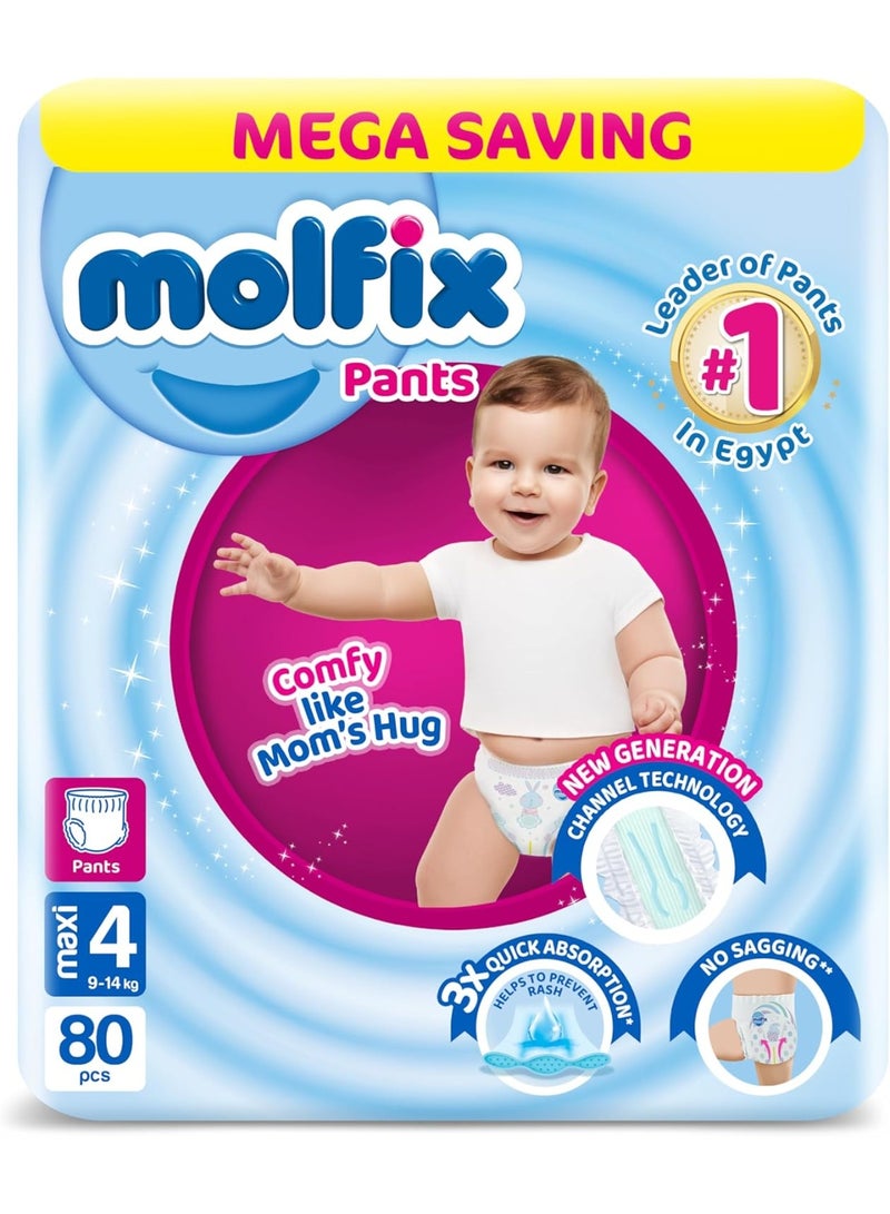 Molfix Pants Maxi Jumbo Pack Size 4, 80 Pieces - Image 1