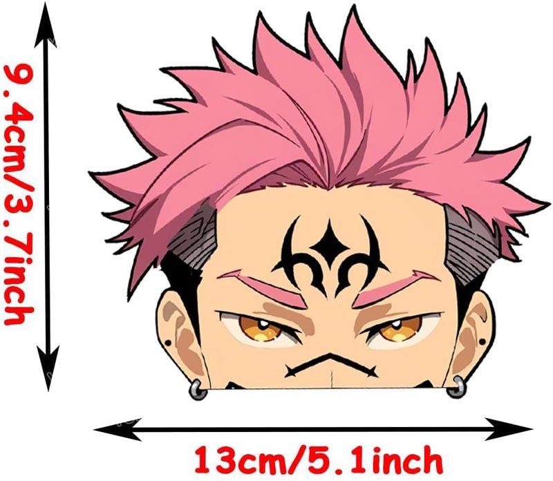 ARS 5.1 Inch Cool Man Anime Peeking Car Window Decal Bumper Trunk Laptop DIY Decoration Motorcycle Surfboard Vinyl Wrap Stickers - Image 2