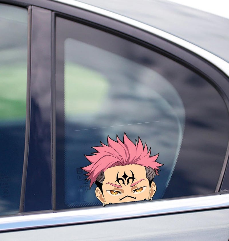 ARS 5.1 Inch Cool Man Anime Peeking Car Window Decal Bumper Trunk Laptop DIY Decoration Motorcycle Surfboard Vinyl Wrap Stickers - Image 4