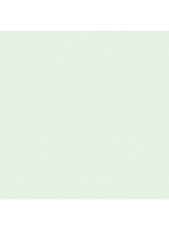 JAMEEL MATILDA - Soft Green Textured Wallpaper - Solid Color with Subtle Fabric Look - Versatile Wallcovering for Bedroom, Living Room, & Nursery 